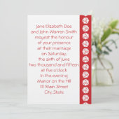 Tabletop Chic in Cherry Wedding Invitation Kaart (Staand voorkant)
