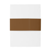 Tabletop Chic in Chocolate Invitation Belly Band Uitnodigingen Wikkel (Achterkant Voorbeeld)
