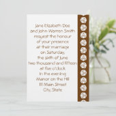 Tabletop Chic in Chocolate Wedding Invitation Kaart (Staand voorkant)