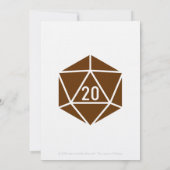 Tabletop Chic in Chocolate Wedding Invitation Kaart (Achterkant)