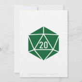 Tabletop Chic in Green Wedding Invitation Kaart (Achterkant)