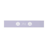 Tabletop Chic in Lavender Invitation Belly Band Uitnodigingen Wikkel (Vlak)