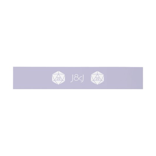 Tabletop Chic in Lavender Invitation Belly Band Uitnodigingen Wikkel (Vlak)