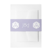 Tabletop Chic in Lavender Invitation Belly Band Uitnodigingen Wikkel (Voorkant Voorbeeld)