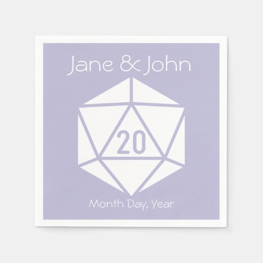 Tabletop Chic in Lavender Napkins Servet (Voorkant)