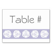 Tabletop Chic in Lavender Table Kaart (Achterkant)