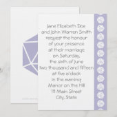 Tabletop Chic in Lavender Wedding Invitation Kaart (Voorkant / Achterkant)