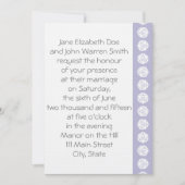 Tabletop Chic in Lavender Wedding Invitation Kaart (Voorkant)