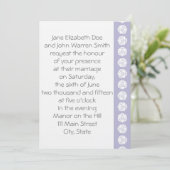 Tabletop Chic in Lavender Wedding Invitation Kaart (Staand voorkant)