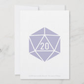 Tabletop Chic in Lavender Wedding Invitation Kaart (Achterkant)