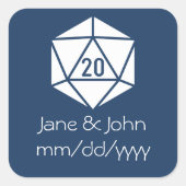 Tabletop Chic in Navy Sticker (Voorkant)