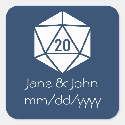 Tabletop Chic in Navy Sticker (Voorkant)