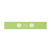 Tabletop Chic in Peridot Invitation Belly Band Uitnodigingen Wikkel (Vlak)