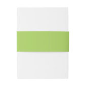 Tabletop Chic in Peridot Invitation Belly Band Uitnodigingen Wikkel (Achterkant Voorbeeld)
