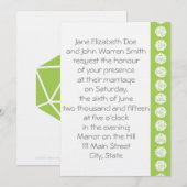 Tabletop Chic in Peridot Wedding Invitation Kaart (Voorkant / Achterkant)