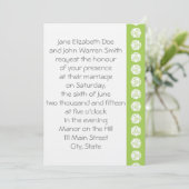 Tabletop Chic in Peridot Wedding Invitation Kaart (Staand voorkant)