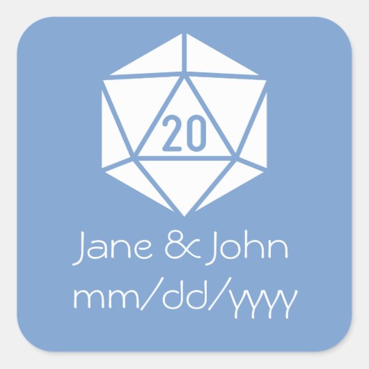 Tabletop Chic in Periwinkle Sticker (Voorkant)