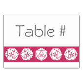 Tabletop Chic in Raspberry Table Kaart (Voorkant)