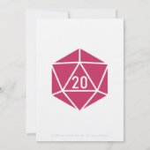 Tabletop Chic in Raspberry Wedding Invitation Kaart (Achterkant)