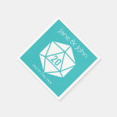Tabletop Chic in Turquoise Napkins Servetten (Hoek)