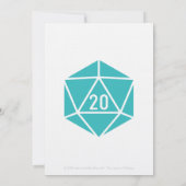 Tabletop Chic in Turquoise Wedding Invitation Kaart (Achterkant)