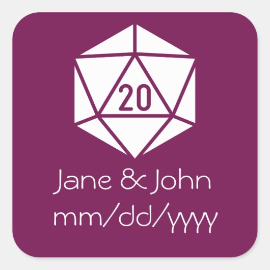 Tabletop Chic in wijn Sticker (Voorkant)