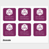 Tabletop Chic in wijn Sticker (Vel)