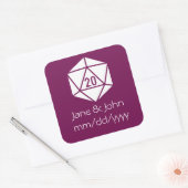 Tabletop Chic in wijn Sticker (Envelop)
