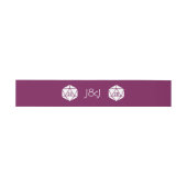 Tabletop Chic in Wine Invitation Belly Band Uitnodigingen Wikkel (Vlak)