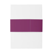 Tabletop Chic in Wine Invitation Belly Band Uitnodigingen Wikkel (Achterkant Voorbeeld)