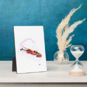 Tabletop Easel met Canvas Cloud of Music Fotoplaat (Zijkant)