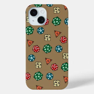 Tabletop gaming dobbelstenen ontwerp iPhone 15 case