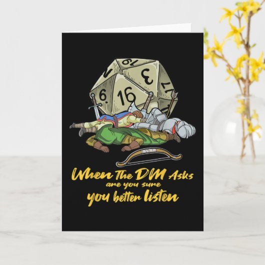 Tabletop gaming wanneer de DM vraagt Kaart (Gele Bloem)