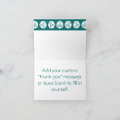 Tabletop in Blauwgroen bedankt creditcard (Binnen)