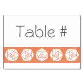 Tabletop in Coral Table Kaart (Achterkant)