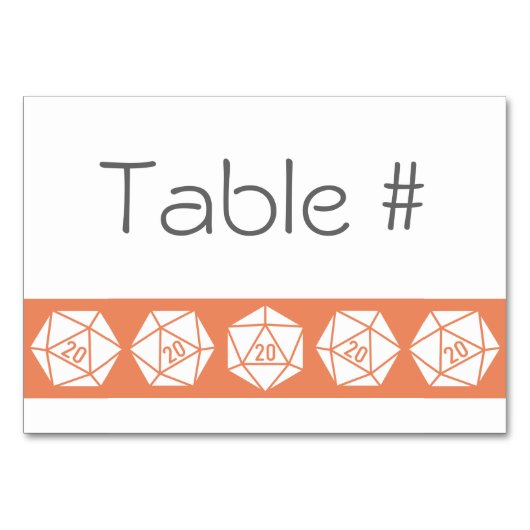 Tabletop in Coral Table Kaart (Voorkant)