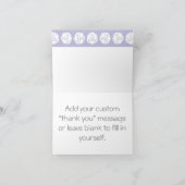 Tabletop in Lavender Hartelijk dank Bedankkaart (Binnen)