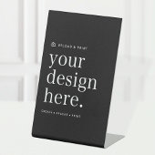 Tabletop Onderteken uw ontwerp Upload 4 "x 6" Reclamebord Met Voetstuk