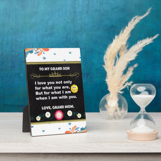 Tabletop Plaque, cadeau aan mijn dochter op Fotoplaat (Zijkant)