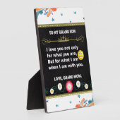 Tabletop Plaque, cadeau aan mijn dochter op Fotoplaat (Zijkant)