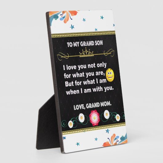 Tabletop Plaque, cadeau aan mijn dochter op Fotoplaat (Zijkant)