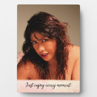 Tabletop Plaque met Easel - Geniet gewoon van elke Fotoplaat