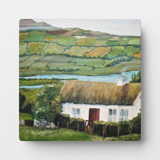 Tabletop Plaque met Easel Irish Ireland Art Fotoplaat (Voorkant)