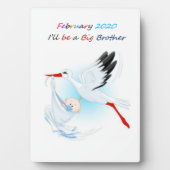 Tabletop Plaque w Easel Big Brother Februari 2020 Fotoplaat (voorkant)