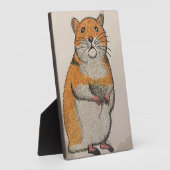 Tabletop Plaque with Easel Fotoplaat (Zijkant)