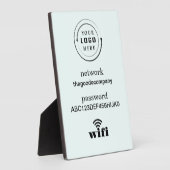 Tabletop Plaque with Easel Fotoplaat (Zijkant)