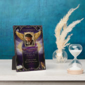 Tabletop Plaque with Easel Fotoplaat (Zijkant)