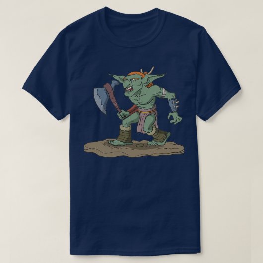 Tabletop roleplay figuur met bijl t-shirt (Design voorkant)