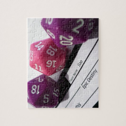 Tabletop RPG | Afspeelkaart voor PNP-rollen Legpuzzel (Verticaal)