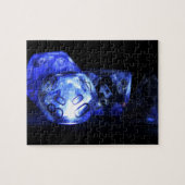 Tabletop RPG | Blauwe gloeiende klep van de Speler Legpuzzel (Horizontaal)